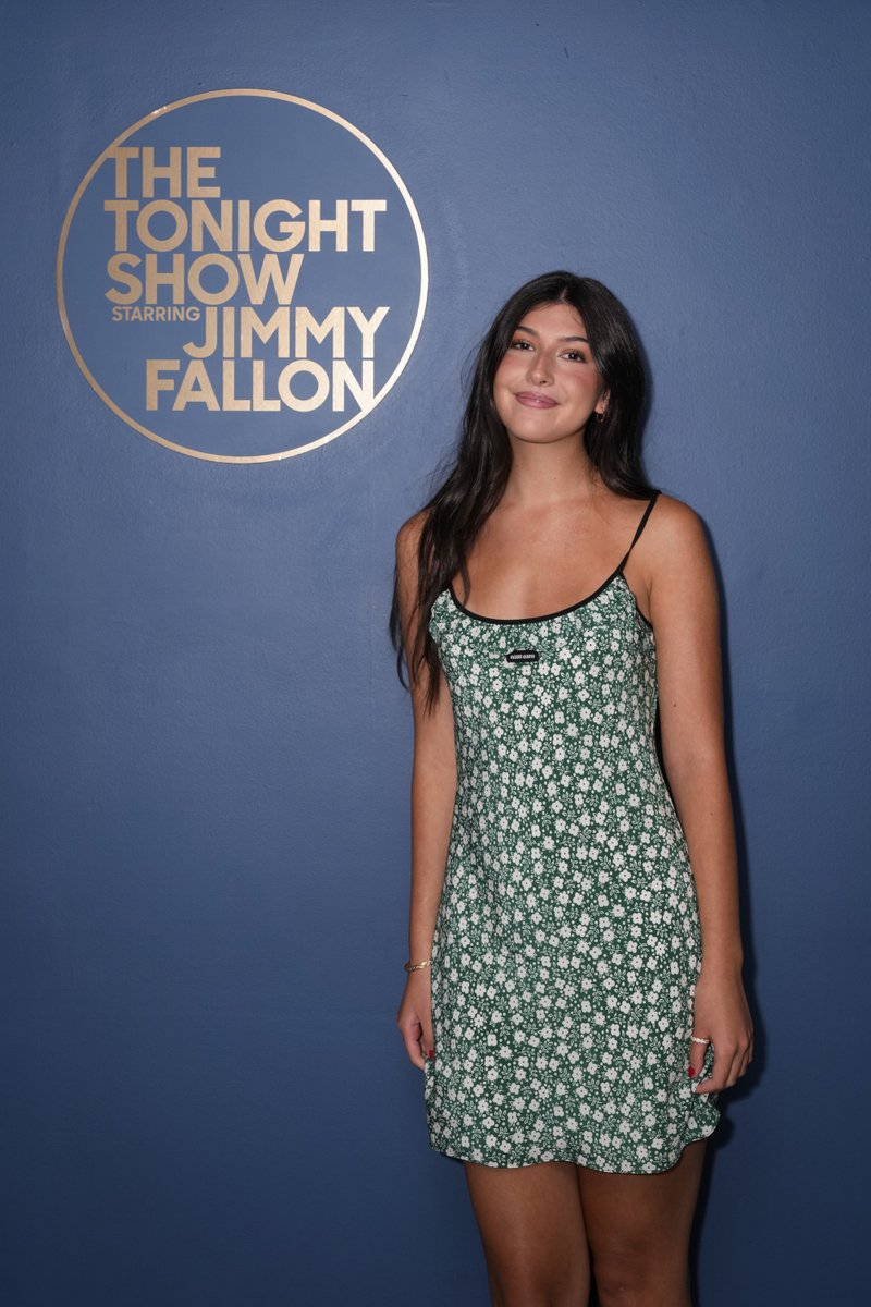 FallonTonight's tweet photo. Sunny Sandler makes her late night debut to talk her new film Don’t Say Good Luck tonight! #FallonTonight https://t.co/2SgnEFI9B4
