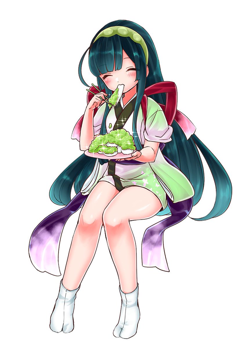 t_zunko's tweet photo. もちろんずんだ餅を食べましょう＼（💚ず・ω・だ💚）／ #栄養の日 https://t.co/bePWHTXgdW