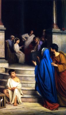 BeSaintly's tweet photo. In the Finding of Jesus in the Temple in Luke 2:44, Saint Ambrose has an interesting point.

He says:

“He was not lost because of negligence on the part of His parents, but because He wished to teach that He is not always found among kindred according to the flesh, but must be sought in the things of His Father.”

In short that our highest allegiance is to the Will of the Father, not earthly relationships.