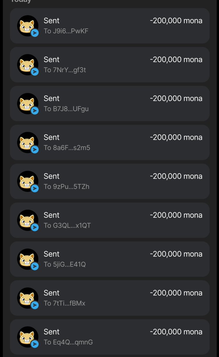 Monasolanatoken's tweet photo. Claim $100 - $MONA Airdrop 🎁 

$MONA will list on $Solana in 24 hours ⏰ 

1⃣ Like + RT pinned post 📌 
2⃣ Drop $SOL address + ♻️ 

Every wallet get 200,000 $MONA 🪂 https://t.co/dQ5VH8r4PR