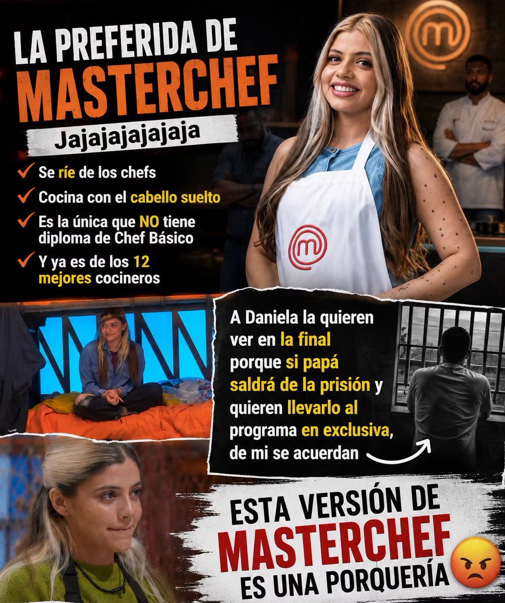 Devil_Ocampo's tweet photo. #MasterChefMx por favor ya basta de tener a gente mediocre FUERA DANIELA @ClaudiaLizaldi @zahietellez @ESMEOFICIAL https://t.co/wqA5ZbZnTn