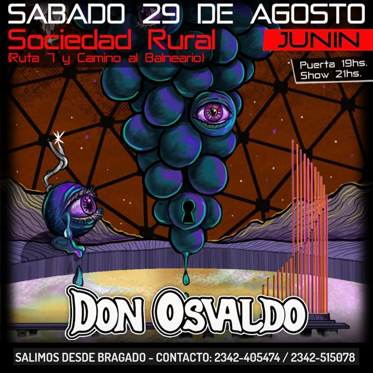CallejerosBrag's tweet photo. DON OSVALDO en JUNÍN 🦆

🗓️ Sábado 29 de Agosto
🚐 Salimos desde Bragado
☎️ Contacto: 2342-405474 / 2342-515078 https://t.co/Kxbbzf7sGw