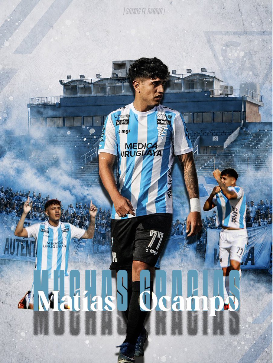 CACerro_oficial's tweet photo. Hoy despedimos a Matías Ocampo, quien culmina una etapa defendiendo la camiseta más linda!.

Hincha de Cerro, Matías tuvo la oportunidad de representar al club de sus amores con compromiso, entrega y un profundo sentido de pertenencia, honrando nuestros colores y la identidad en cada entrenamiento y en cada partido.

Agradecemos su profesionalismo, el esfuerzo brindado durante todo este tiempo y la forma en que defendió este escudo, siempre con respeto por la institución y por nuestra gente.

Le deseamos el mayor de los éxitos en los desafíos que vienen. Esta siempre será tu casa.

¡Gracias por todo, Mati!