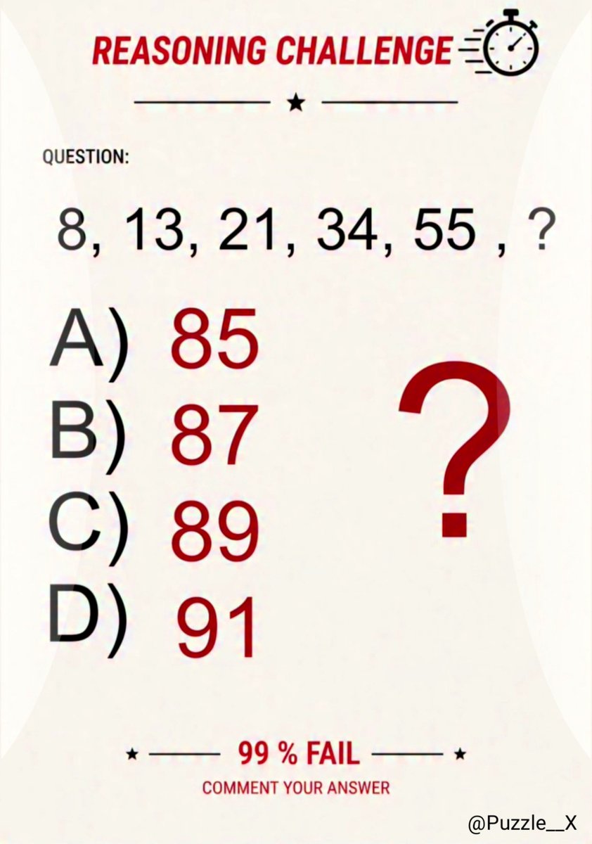 Puzzle__X's tweet photo. If you solve this, your IQ level is above average. 🤡

Can you solve it? 🤷‍♂️

#GodMorningTuesday https://t.co/ZmDz4wJZPm