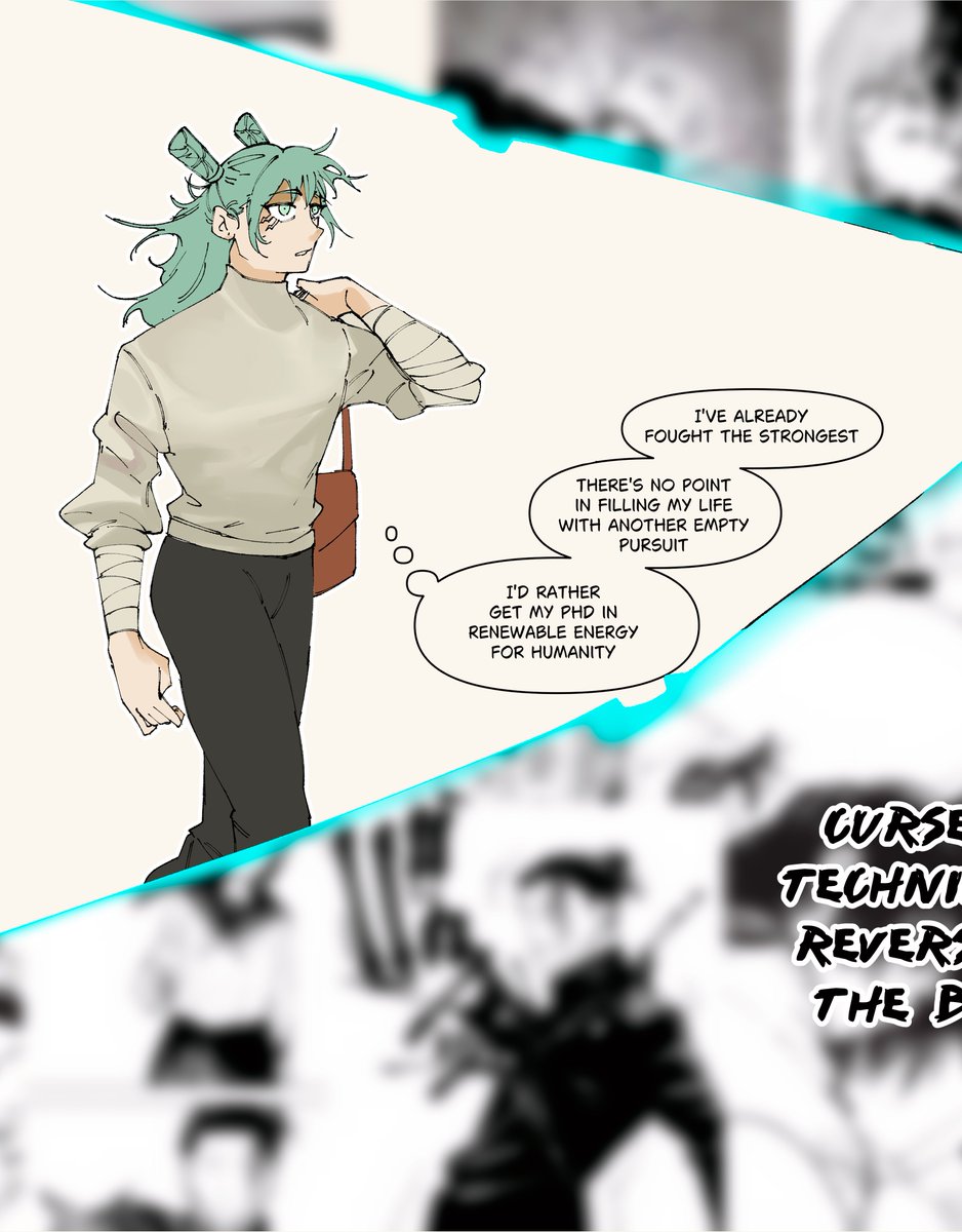 Gzam_77's tweet photo. Concept:
JJK Happyverse: Takaba Upscale.
It was an upscale all along.
Takaba can demanifest any reality he considers unfunny https://t.co/8dpgm3Tsaw