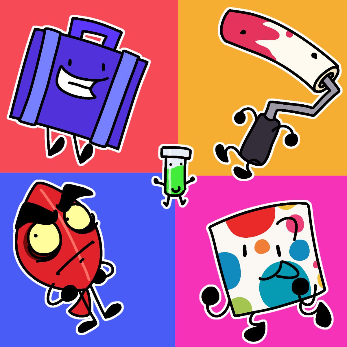 CursedPlagueDoc's tweet photo. Some of my favorite object show characters! https://t.co/WbUdOfEah0