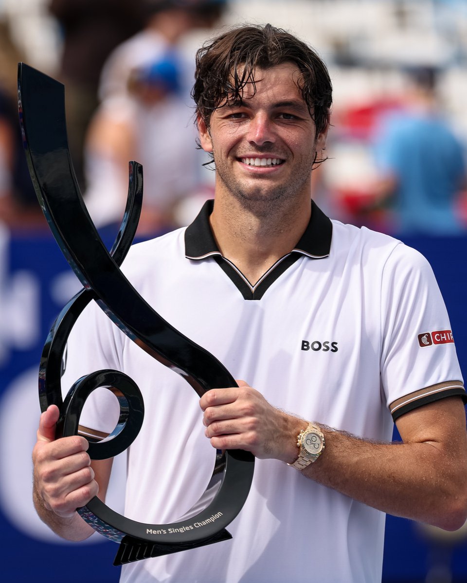AustralianOpen's tweet photo. Winning the first title of the year at home has to be special 🌟

🏆 @Taylor_Fritz97 • Washington DC https://t.co/OToycDLoWy