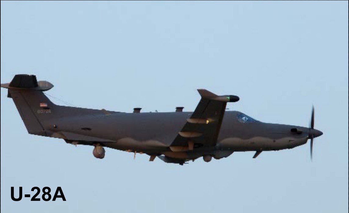 airsuperiorx's tweet photo. Great photo of the retractable AN/DAS-1 (MTS-B) mounted on a U-28A Draco as part of the EQ+ upgrade program. https://t.co/i8xJegI163