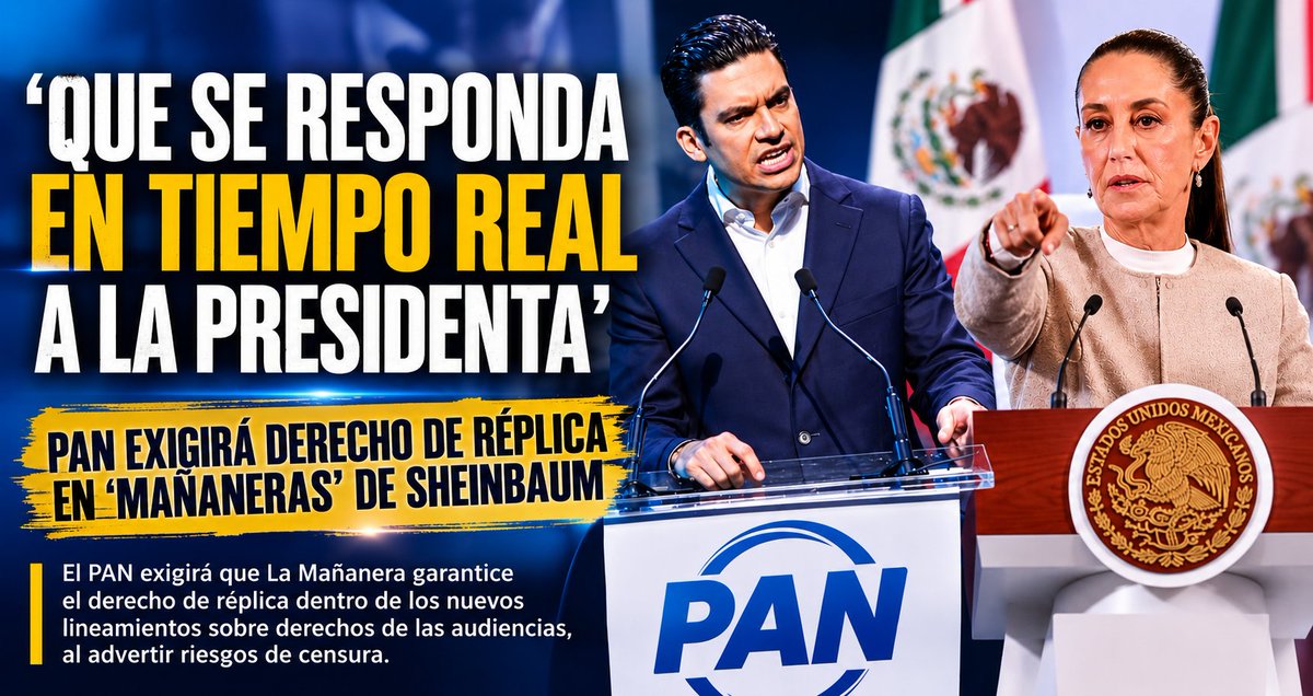 J_ulin66's tweet photo. La Mañanera y el espejo de la réplica

Si la conferencia presidencial se ha convertido en una poderosa plataforma de comunicación política, también tendría que abrir espacio para la respuesta inmediata de quienes son señalados desde el poder.

https://t.co/gddXF0kRYQ https://t.co/9mnD9vIifd