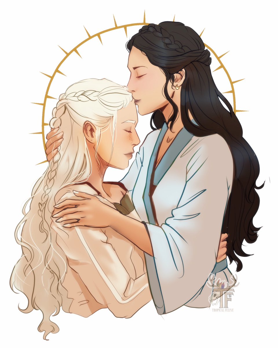 tropical_feline's tweet photo. I had an #rhaesaria itch I needed desperately to scratch. 
Ugh…. Their interactions are 🔥🔥
I love my bisexual ladies so much 

#hotd #houseofthedragon #rhaenyra #mysaria https://t.co/8UKX1l0apu