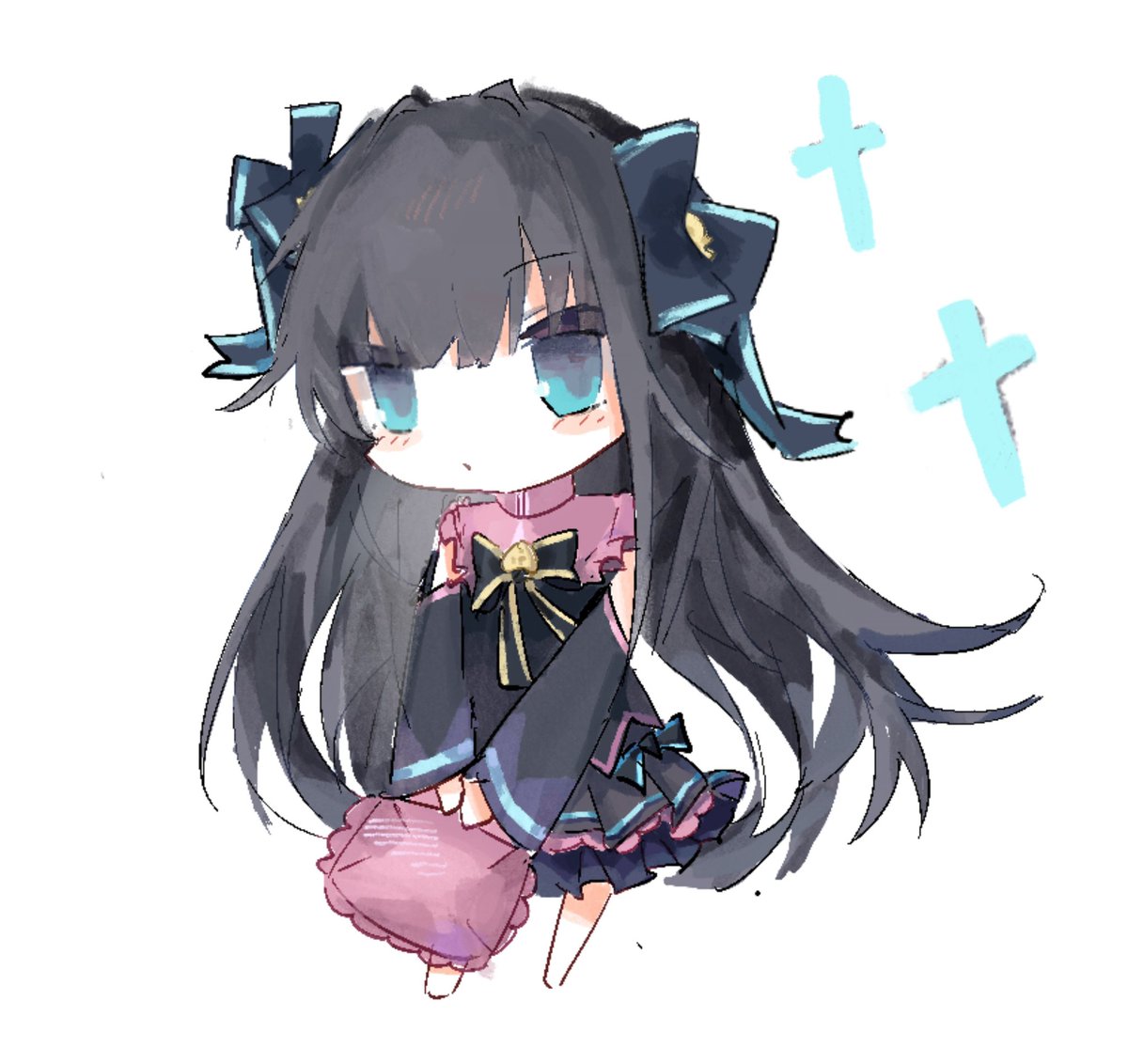 xxQianjiuxx's tweet photo. #arcaea_art 【缀梦系列】对立(Tairitsu)
我竟然忙忘了，啊啊啊
我将一天发两个（）
周边预计会在8月下旬产出…🥺 https://t.co/dJx6CsGypN