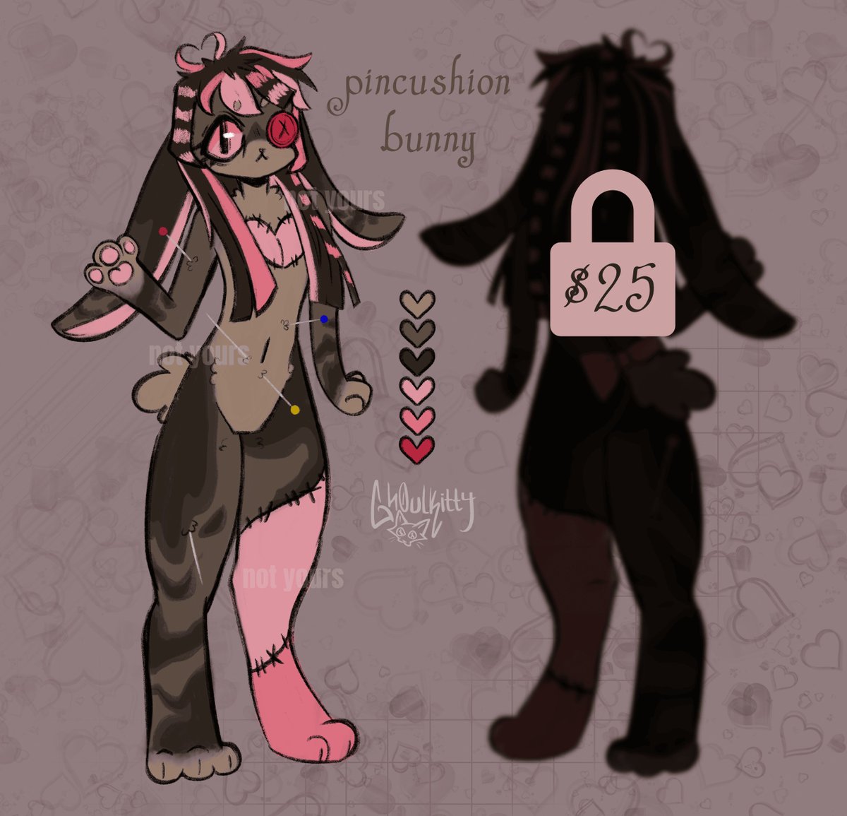 gh0ulkitty1's tweet photo. Pincushion Bunny adopt available on my kofi #adaptable #furry https://t.co/kgFXhQHa9j