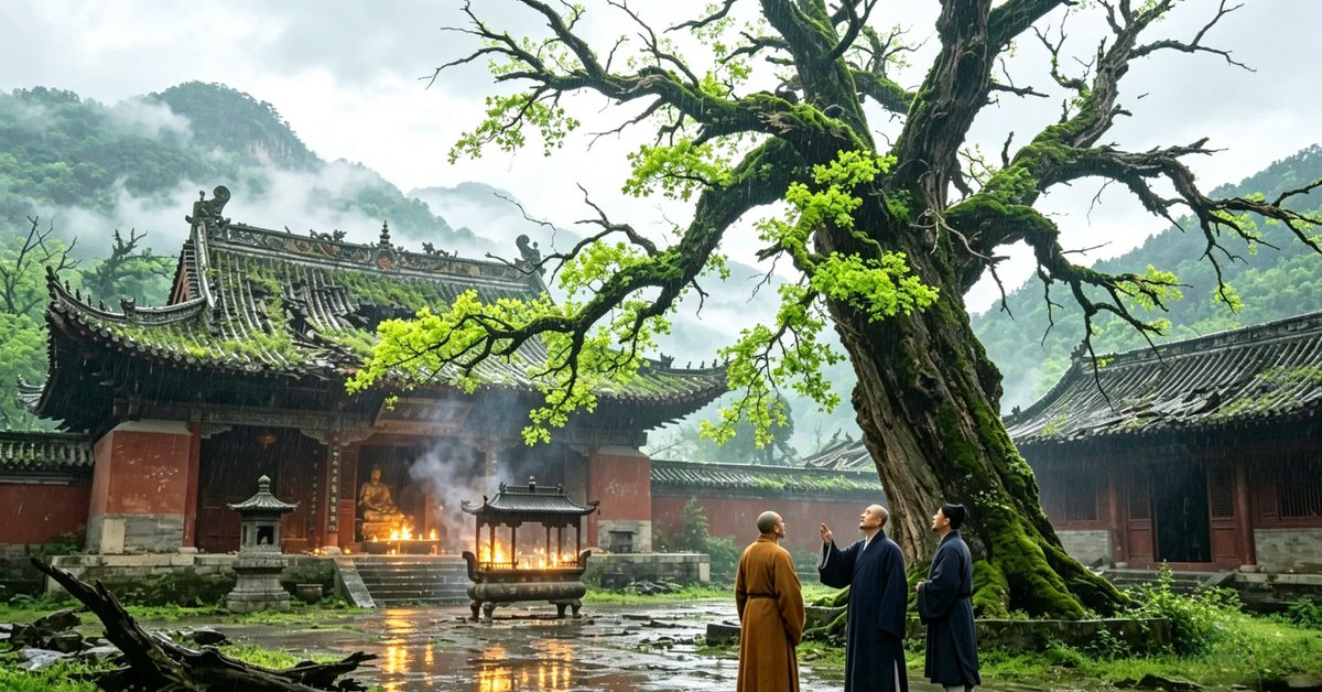 haijunlihjl's tweet photo. Towering green mountains, an ancient tree, a weathered Taoist temple, curling incense, and Taoist culture stretching over thousands of years.
巍巍青山，苍劲古木，残旧道观，袅袅香火，传承数千年的道教文化。
#ChineseCulture #Taoism #CulturalHeritage https://t.co/uy0cvXE0iF