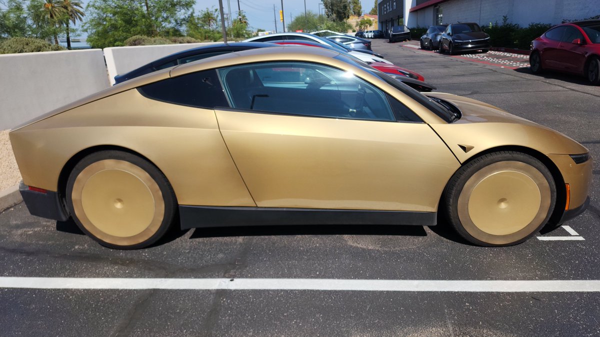 Racing22B's tweet photo. Cybercab Officially Testing in Tempe AZ! Can't Wait to Take a Cybercab! I Saw a Test Driver Driving One On University West of Mill Ave! https://t.co/LYQ2uYWezX
