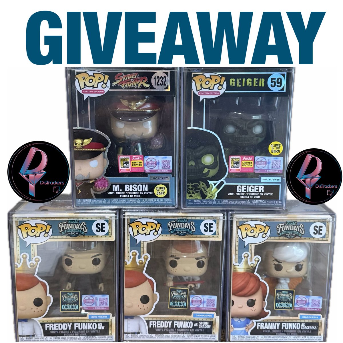 DisTrackers's tweet photo. Repost and Follow @DisTrackers for a chance to win 1 of the 5 SDCC &amp; Box of Fun Pops! Leave a comment below on which one you’d like to win.
.
This is cross posted with instagram. Open to US only addresses.
#Funko #FunkoPop #Collectibles https://t.co/ikdfSmxqzO