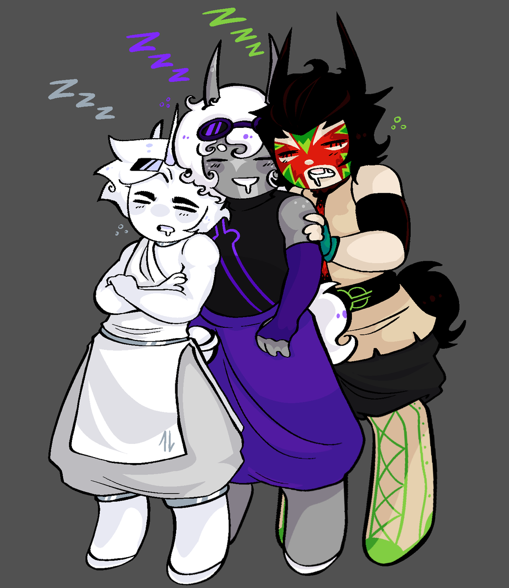 Bashkarakara's tweet photo. I saw a tweet saying that satyrs slept standing up and I can't find it 

#homestuck #hsbc https://t.co/rYrfFNkP4e