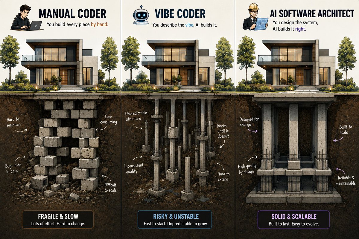 iamlukethedev's tweet photo. Are you still a Vibe Coder?