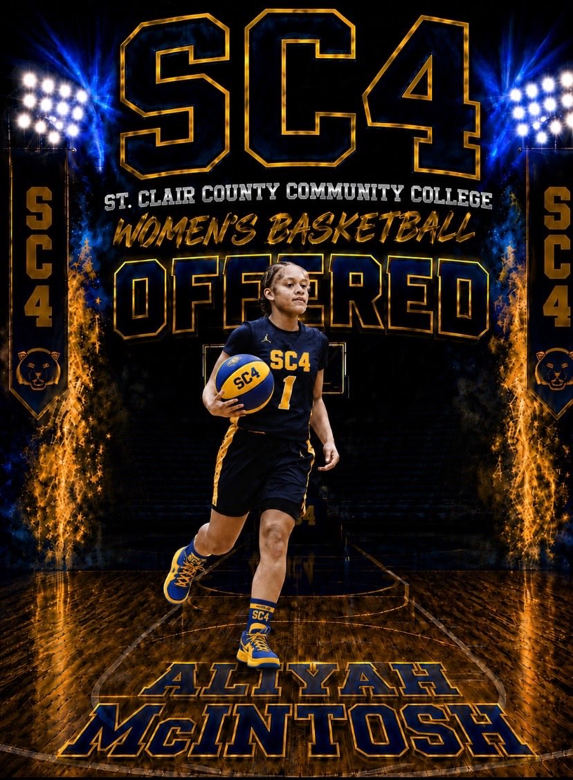 AliyahMcIntosh9's tweet photo. Thank you to St. Clair Community College and Coach Erik Lindsay for believing in Aliyah and extending this opportunity. We truly appreciate the offer and are thankful for God continuing to open doors. Excited for what lies ahead!
#Blessed #Grateful #OfficialOffer #SC4 #ClassOf2027 @CoachLindseyCPA @CyLakesGBB1 @BickhamRyan