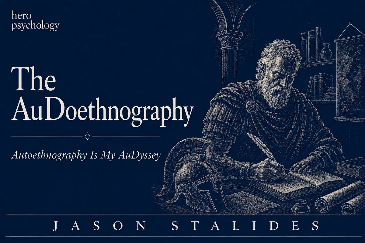 Stalides's tweet photo. Surely you're not sick of The Odyssey yet. 🤓

From The AuDyssey to The AuDoethnography. Dissertation writing is helping weave my AuDHD story together. Does writing help you?

Lend me your thoughts. And your subscription.
🔗 https://t.co/IoshDZUfZV
#HeroPsychology #AuDHD #Odyssey https://t.co/r40AUd6rjl