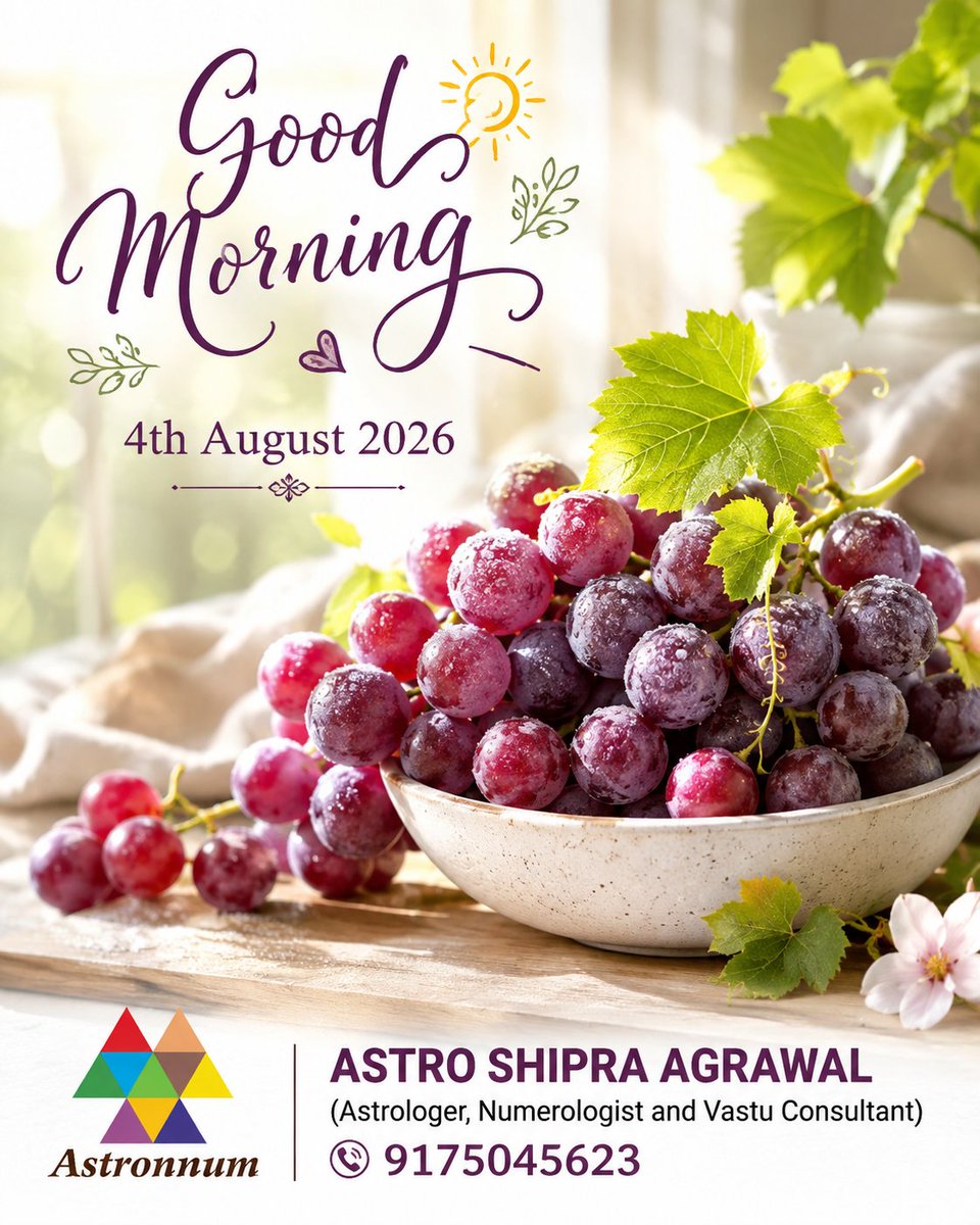Astronnum's tweet photo. GOOD MORNING 🌄
#AstroShipraAgrawal
#Astronnum
#astrologer
#numerologist
#vastuconsultant
#GoodMorning
#Tuesday
#सुप्रभात
#eight426
#जय_श्री_राम https://t.co/e4QHpJRWxE
