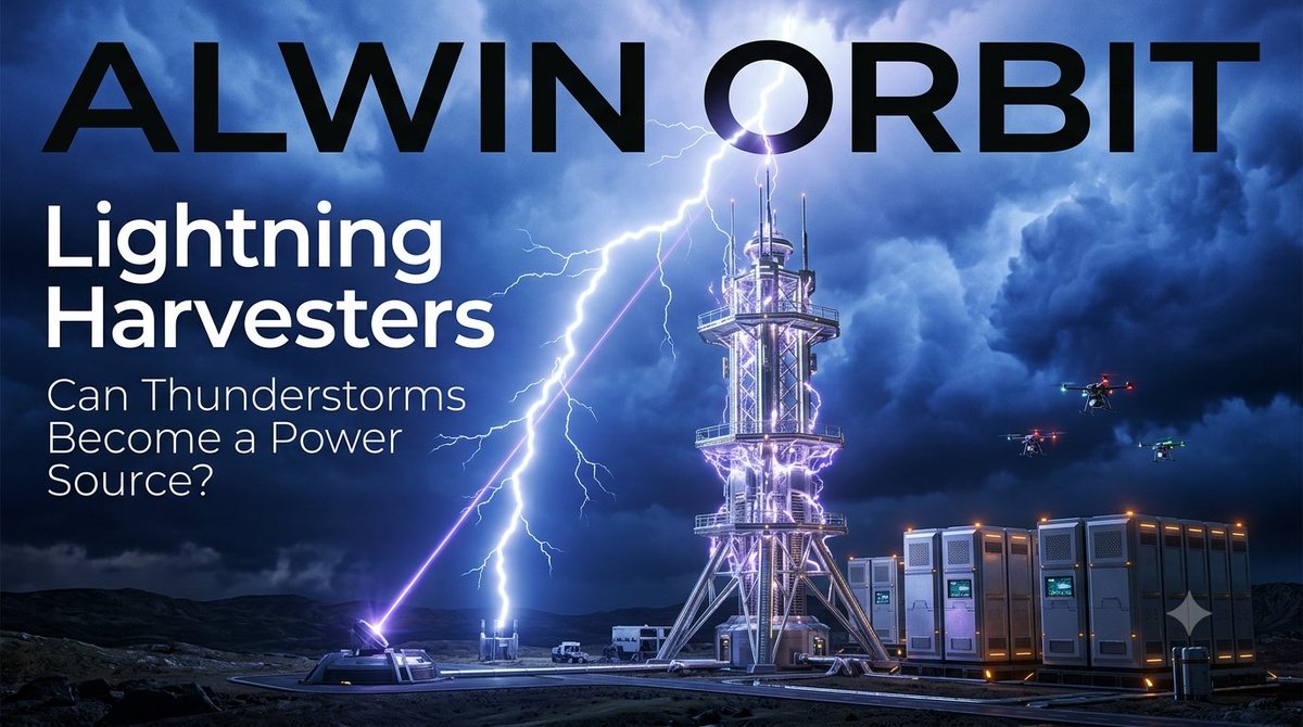 alwin_orbit's tweet photo. ⚡ Lightning Harvesters! Discover if thunderstorms can actually be harnessed as a future power source.

​👇 Read:
https://t.co/fds6AzLrki

#CleanEnergy #AlwinOrbit https://t.co/6CqjT3FfGA
