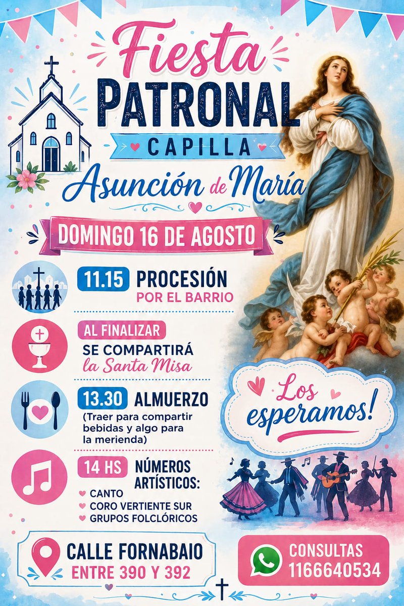 miradadequilmes's tweet photo. Se vienen las Fiestas Patronales en la Capilla Asunción de María de Quilmes Oeste ~ La Mirada de Quilmes https://t.co/VRDQvcwffN https://t.co/iRNynCbiQR