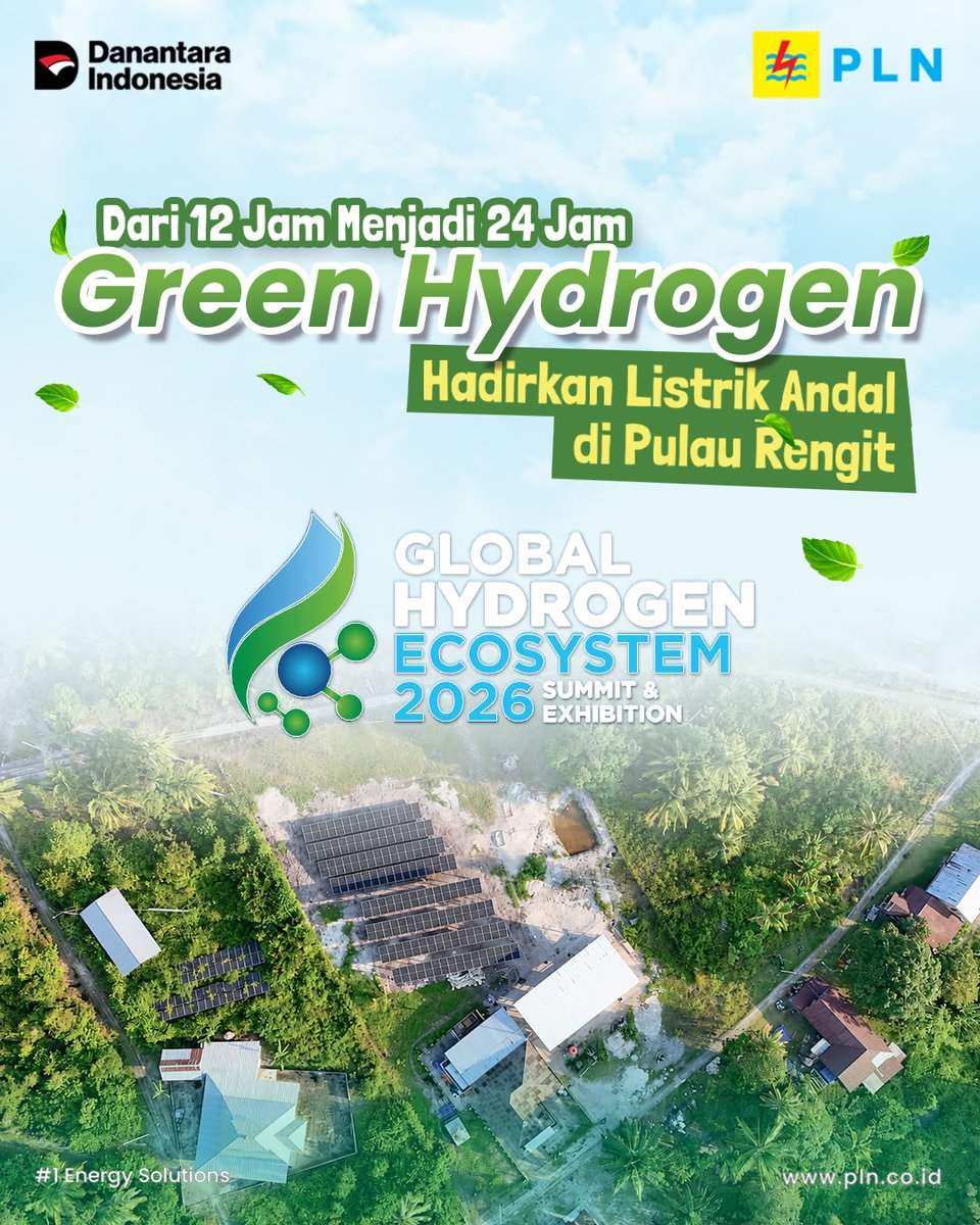 uitjbt's tweet photo. Pulau Rengit kini menikmati pasokan listrik 24 jam berkat inovasi Green Ecosystem Technopark dari PLN https://t.co/ldaksNUvqD