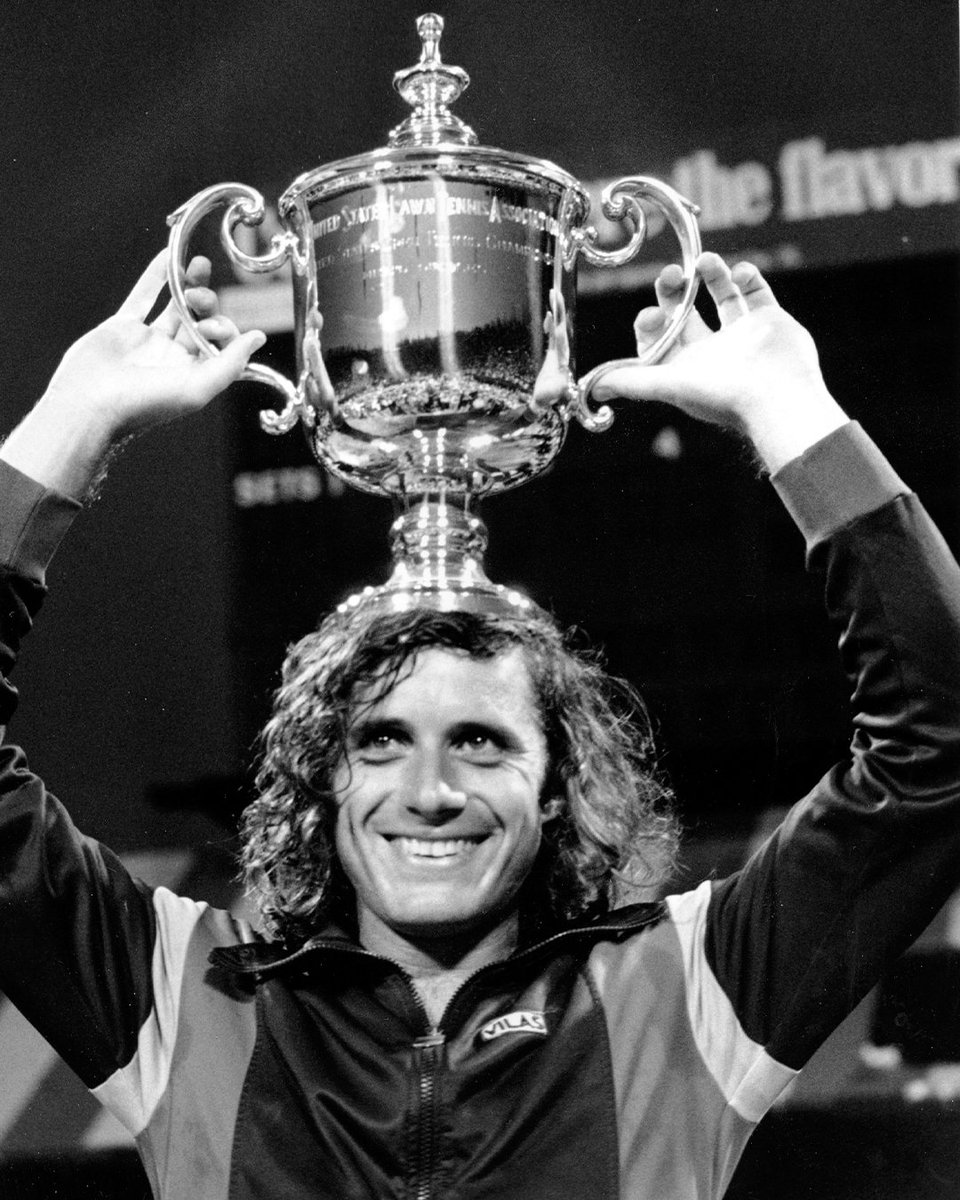 usopen's tweet photo. Join us in wishing a Happy Birthday to 1977 US Open champion Guillermo Vilas! 🎂🏆 https://t.co/nXjy1hFErM