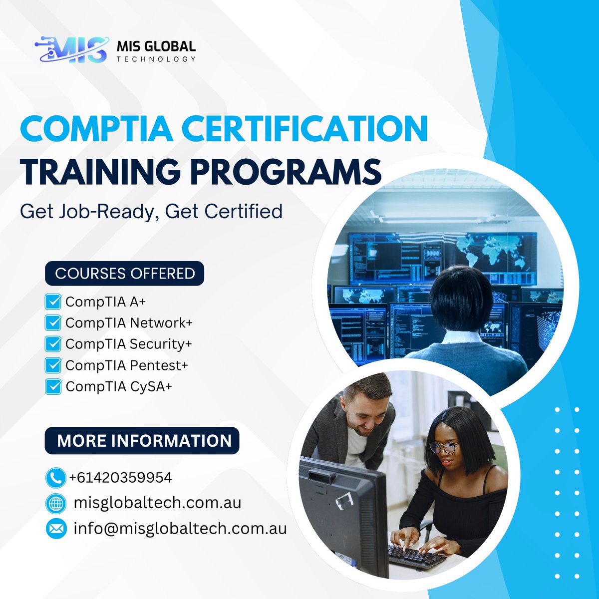 MISGlobalTechno's tweet photo. What Are You Waiting For?
🌟 Fast-Track Your Future Today!
💻 Cybersecurity Job Ready Program
✅ 100% Job-Ready
✅ Job Placement Assistance
✅ 3-Month Internship
Web :- https://t.co/fZnDX36Z1V
Call :- 0420359954
info@misglobaltech.com.au 
159-175 Church Street Parramatta NSW 2150 https://t.co/JuICoQ6lVR