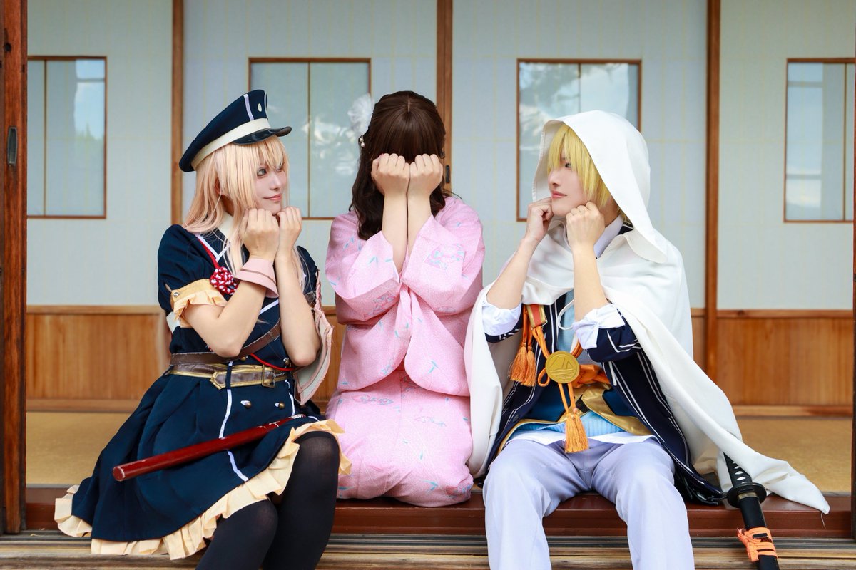 t_u_u_0827's tweet photo. cos.刀剣
※創作審神者
.

初期刀と初鍛刀.

.

photo. 紫蘭（@saniwa_shiran ）さん
#ようこそ筑紫本丸へ 🌱 https://t.co/PqjCb5CgMQ