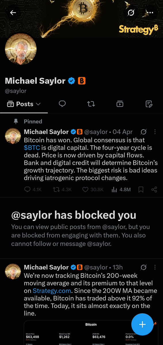 KasraRahimi2's tweet photo. @Bitfinexed @saylor is a con artists.  He will lose it all . He has blocked me for calling him out. https://t.co/hkXKi2DpXk