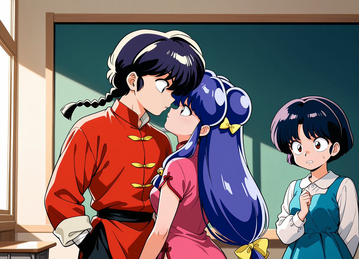 PRCbubu's tweet photo. #anime #ai #aiイラスト #aiart #commissions #kiss #キス #修羅場 #openforcommission #コミッション #かわいい #girl #animeart #aianimeart #animeart
#Ranma1_2 #Ranma12 #RanmaSaotome #AkaneTendou #Shampoo #Ranma #Akane #早乙女乱馬 #天道あかね #シャンプー #美少女

SFW Illustration https://t.co/lDw5N787Ve