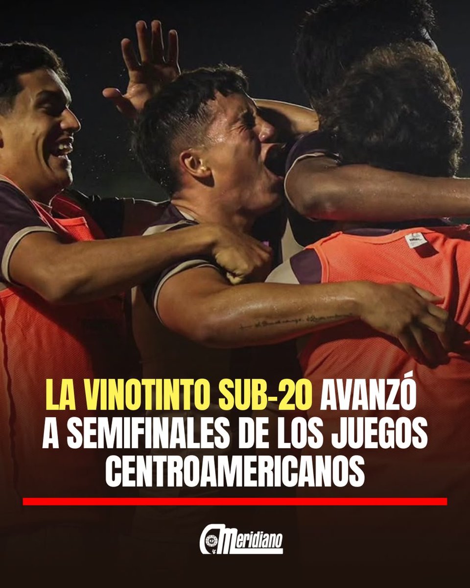 Meridianoonline's tweet photo. ENTRE LOS CUATRO MEJORES 👏🏻⚽️

🇻🇪 Venezuela se impuso 3-2 ante República Dominicana para conseguir su boleto a la siguiente fase en los XXV Juegos Centroamericanos y del Caribe Santo Domingo 2026

Sigue lo mejor del torneo por https://t.co/P5qMLAYkFs 📌 https://t.co/jKm2rUMgVm