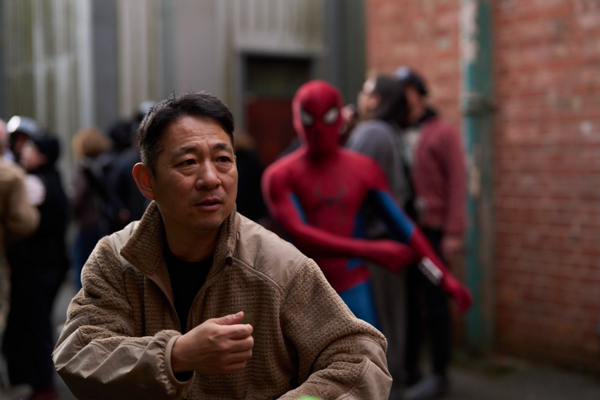 vigilanthwip's tweet photo. peng zhang and his stunt team actually put spider-man to perform in action, yet people are still dismissing these efforts. isn't it ironic that people like this keep saying they hate slop, but don't actually care about what's put to work https://t.co/N5ANacP8AA