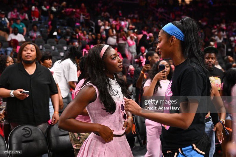 AniyaCrave's tweet photo. Aniya STUNS in Getty Image photo with adorable Angel Reese.
#AniyaHarvey https://t.co/UvizvNgZKs