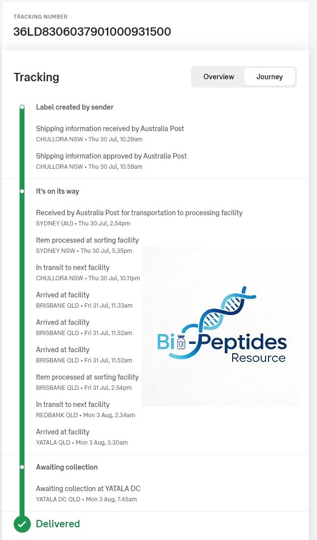 PeptidesMason's tweet photo. Australia delivered. #peptides https://t.co/ggxbyqbesP