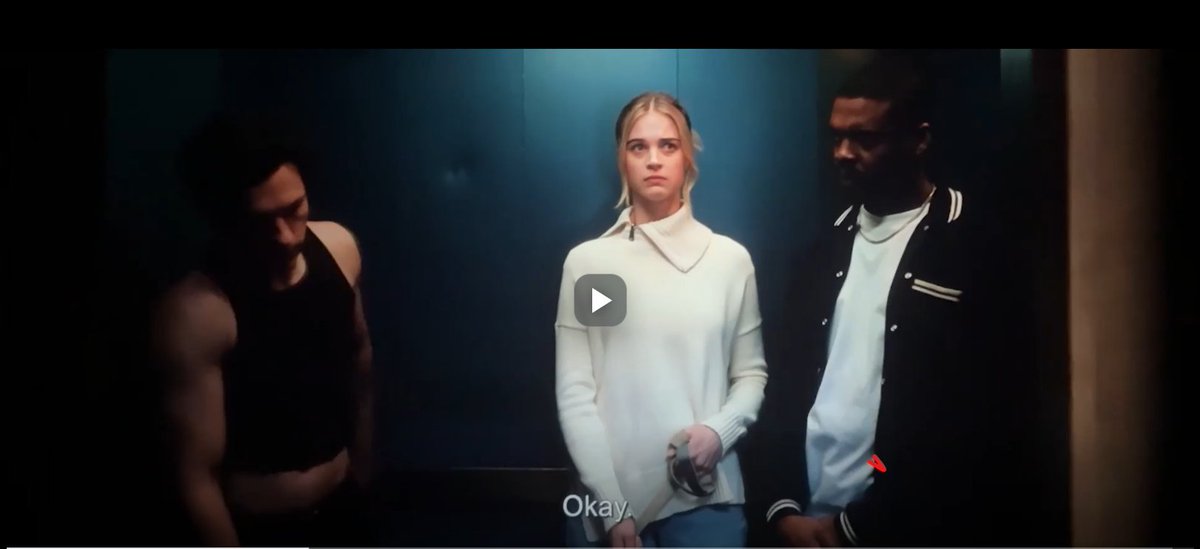 zeroboy's tweet photo. @lorxell I've posted my observation on this girl and yes, she's the one on the elvator with her boyfriend and their dog. When I saw that scene I was thinking Cloak and Dagger. She's wearing all white clothes and he's wearing like navy blue or black jacket. Coincidence? I think not. https://t.co/mE8ap18Bl3