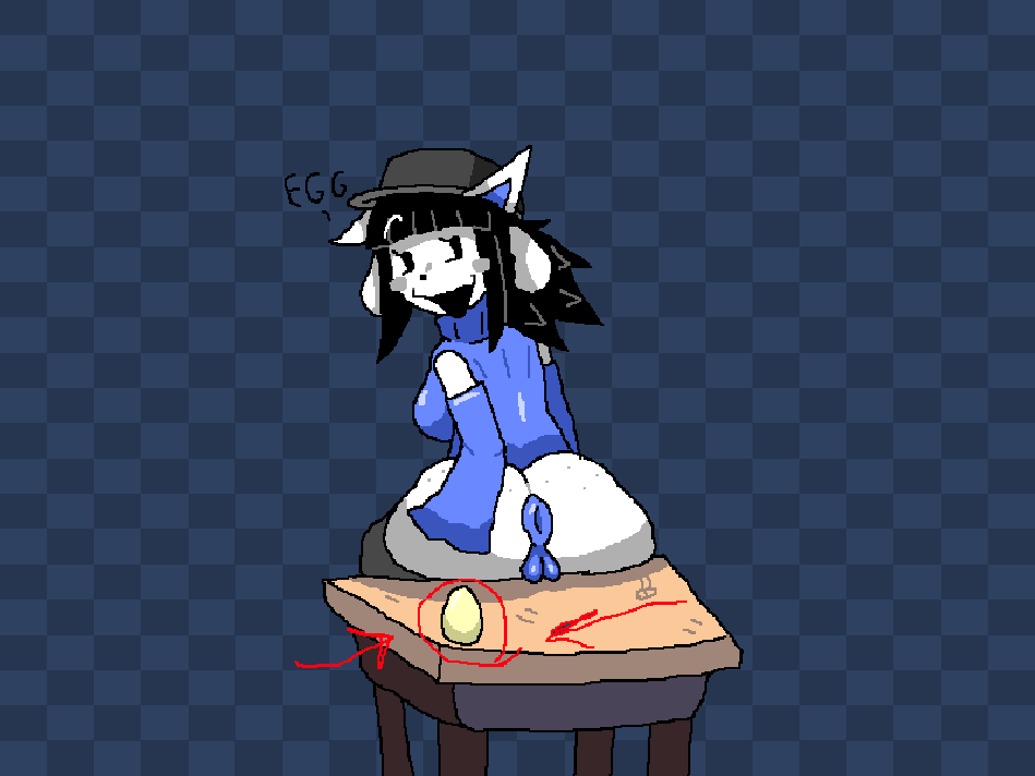 Slendyass's tweet photo. Ignore the ass, look at the Egg @DELTAGOON_GAME #Deltarune #temmie #NSFW #ass https://t.co/nbwnmRiJ4Q