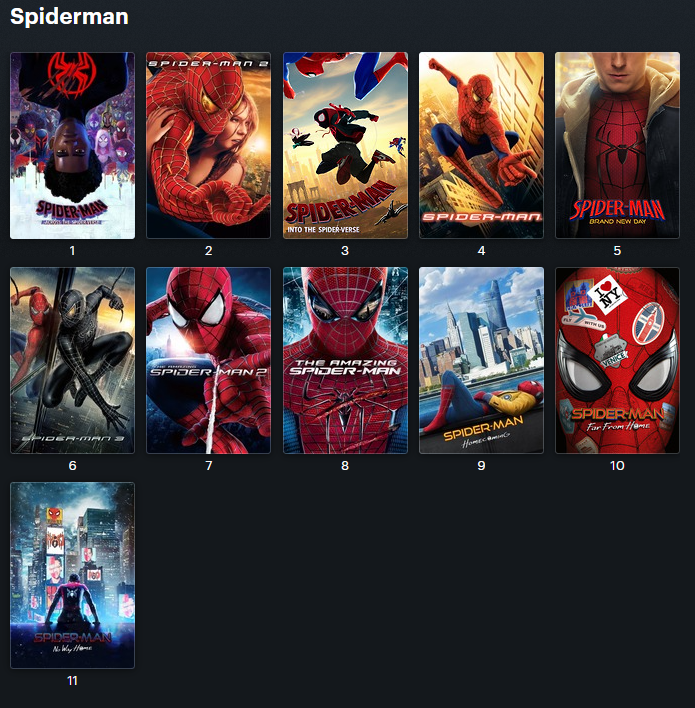 atlas_dbz's tweet photo. Voici mon classement des films Spider-Man 🕸️🕷️ https://t.co/UdgEwceljf