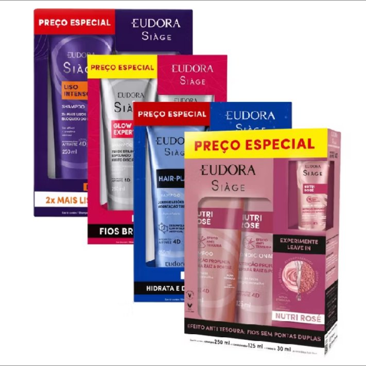 I_DanyR's tweet photo. ✨💆‍♀️ Dê uma olhada no Kit Eudora Siàge!

✔️ Shampoo + Condicionador
✔️ Glow Expert Hair-Plastia
✔️ Liso Intenso e Nutri Rose 🌹
✔️ Fios mais alinhados, nutridos e com muito brilho

💰 Somente R$58,99

👉 Compre agora na Shopee:
https://t.co/e3cJoHS9tG https://t.co/3ZrFG2gd0N