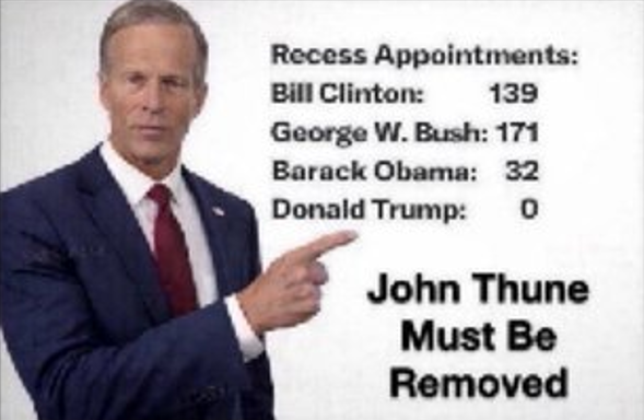 ResetCultureUS's tweet photo. @LeaderJohnThune @POTUS @SenateGOP Not just Democrats, you asshole. The Democrats didn't pull pro-forma sessions to prevent Trump recess appointments. YOU DID!

Democrats aren't holding up the Save America Act from debate - YOU ARE! https://t.co/39oPA7gldV