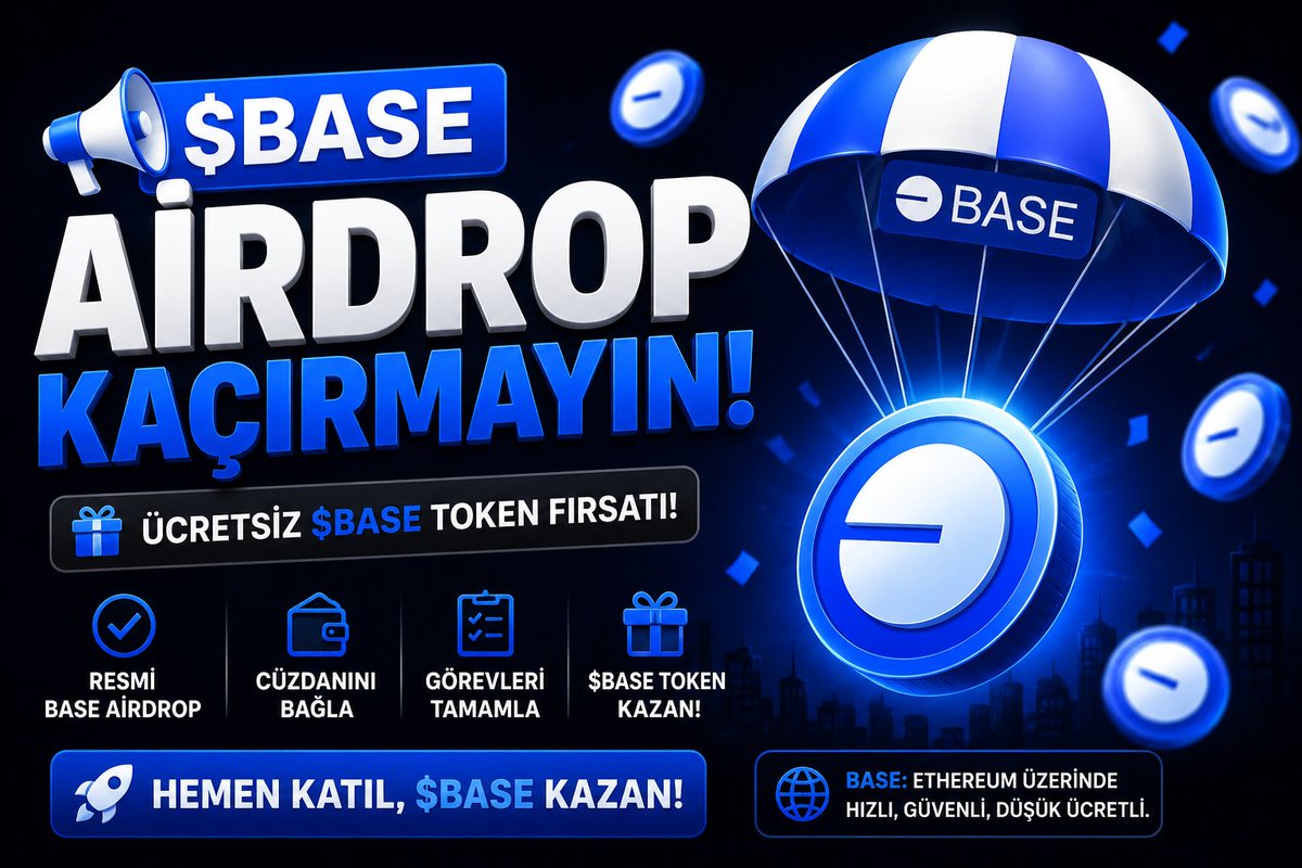 kriptonzen's tweet photo. 🚨 $BASE AİRDROP SAKIN KAÇIRMAYIN!

👉Henüz resmi bir SS veya duyuru yok, ama Base ekibi "botlara airdrop yok" mesajını net verdi. 
285 milyon cüzdanın büyük kısmı bot gerçek kullanıcılar kazanacak!

👇Sırayla yapman gerekenler:

1️⃣ BaseApp'e kayıt ol
🔗 https://t.co/jbOWAbgdsL

2️⃣ Cüzdanını import et — 12 kelimelik kurtarma ifadenle mevcut cüzdanını BaseApp'e ekle. Hem kendi cüzdanından hem BaseApp cüzdanından işlem yapmak daha avantajlı.

3️⃣ Verify'ını tamamla → https://t.co/VolUPycPnH — X, Coinbase, Instagram, TikTok hesaplarını bağla. Bu, Sybil/bot filtrelerinden geçmen için kritik.

4️⃣ İşlem hacmi yarat — Meme coin al-sat işlemlerini BaseApp üzerinden yap.

5️⃣ Ömür boyu Base domain'ini al
🔗 https://t.co/Chaboz3CQ2

6️⃣ GM gönder & kontrat deploy et
🔗 https://t.co/0TbHkUoNrW
Ayrıca OnChainGM üzerinden Base App içinden:
🔄 Swap yapabilirsin
🌉 Bridge işlemi gerçekleştirebilirsin
🎖️ Badge bölümünden rozet mintleyebilirsin

7️⃣ Mini App'leri kullan — Haftalık top 50 içindeki uygulamalarla etkileşime geç:
🎮 https://t.co/x6EUnKciw1 (kendi token airdrop potansiyeli de var)
🔧 https://t.co/zqzK64tveZ

Geçmiş aktivite + Verify + aktif BaseApp kullanımı = 1 Kullanıcı = 1 Claim

#Base #BaseApp #BASEAirdrop #Airdrop #Kripto #Web3 #Coinbase #OnChain #KriptoParaTürkiye #Kriptonzen