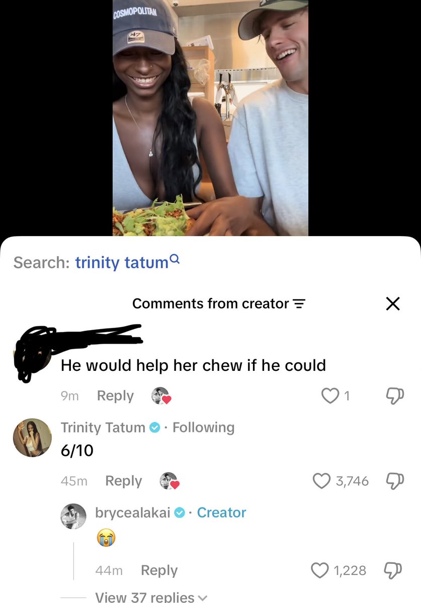 shitscalm's tweet photo. UHM SOOO I commented this on TikTok and he liked it😭😭 https://t.co/abJXUlNs9D