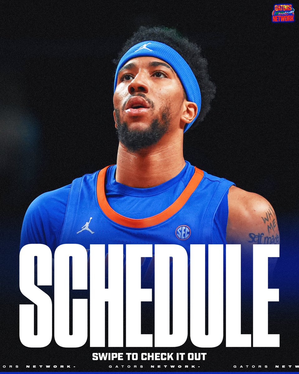 GatorsNetwork's tweet photo. Florida’s 2026-2027 schedule is LOADED 👀

How many games will the Gators win next season? 🤔 https://t.co/D4O2EcNOJD