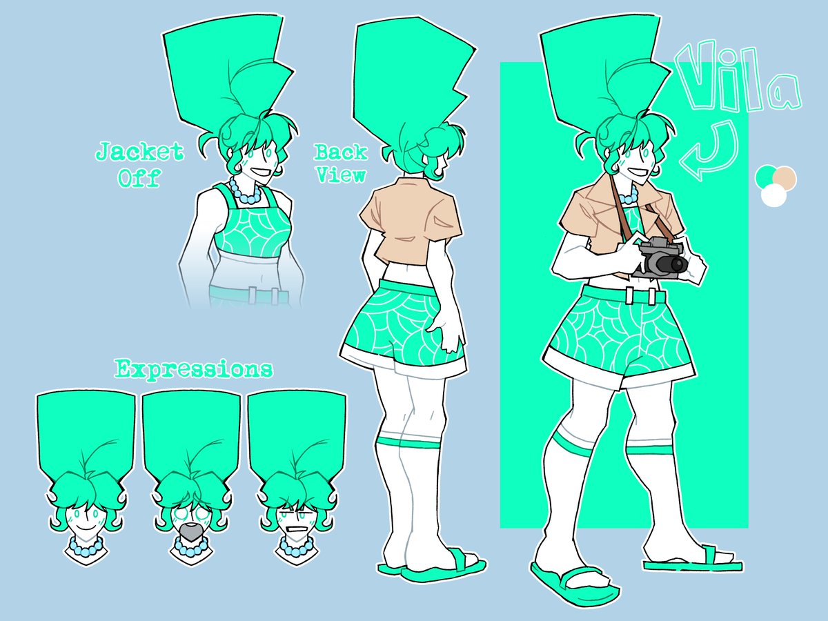 Nanananafone's tweet photo. look who got her own little reference sheet (hopefully carolynn shouldnt take too long) #art #oc https://t.co/H4ahPJS8t4