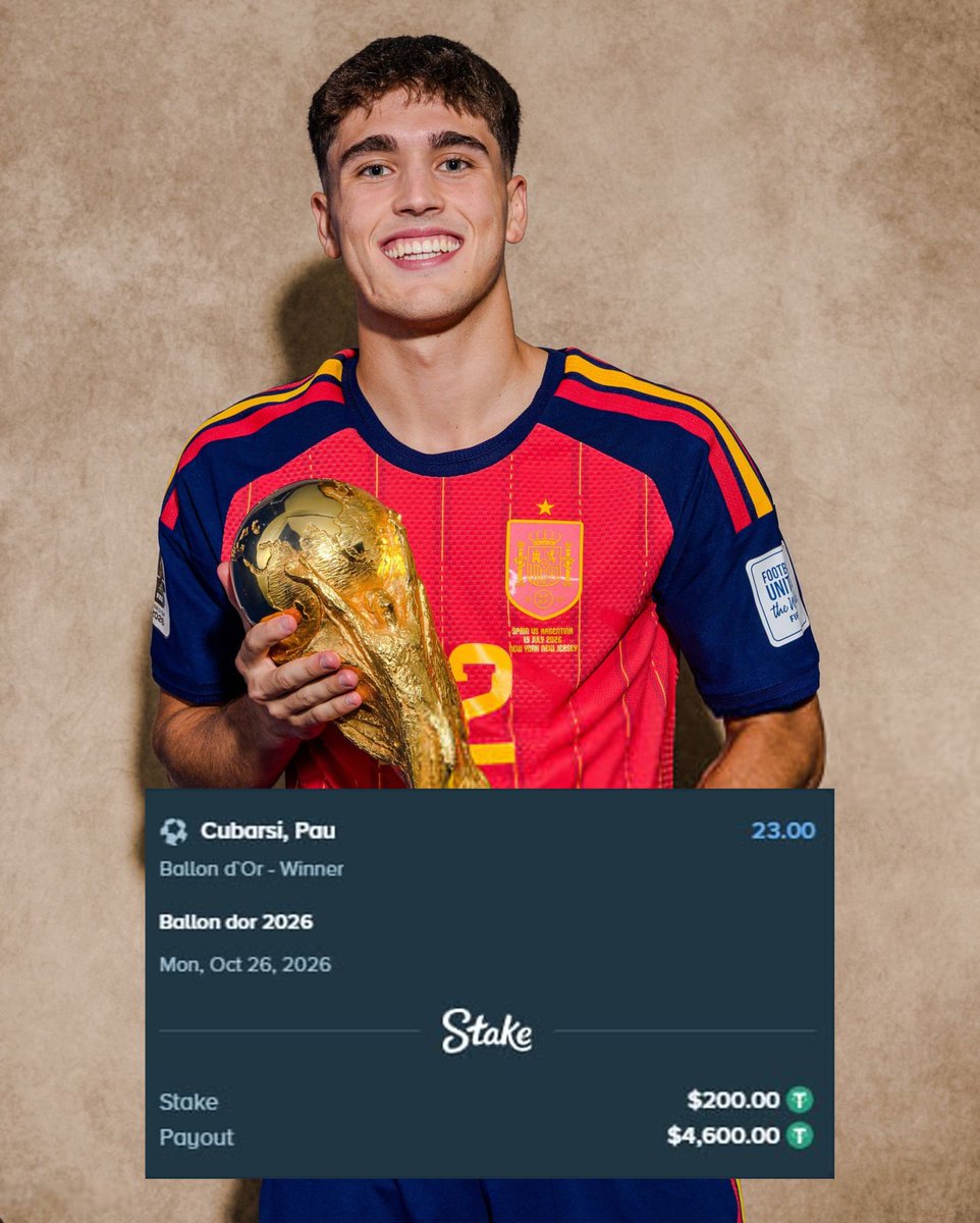 TouchlineX's tweet photo. 🏆🚨 Fabio Cannavaro and Pau Cubarsí both won the World Cup as key figures for their countries:

•⁠ 5 and 7 clean sheets, respectively
•⁠ Very similar defensive numbers, including 29 ball recoveries each
•⁠ Cubarsí also won the FIFA Young Player Award

The biggest difference in Cubarsí’s favour is their club season: Cubarsí won two trophies in 2025/26, while Cannavaro won 0 in 2005/06… 

If Cannavaro won the Ballon d’Or in 2006, then Pau Cubarsí should win it in 2026.