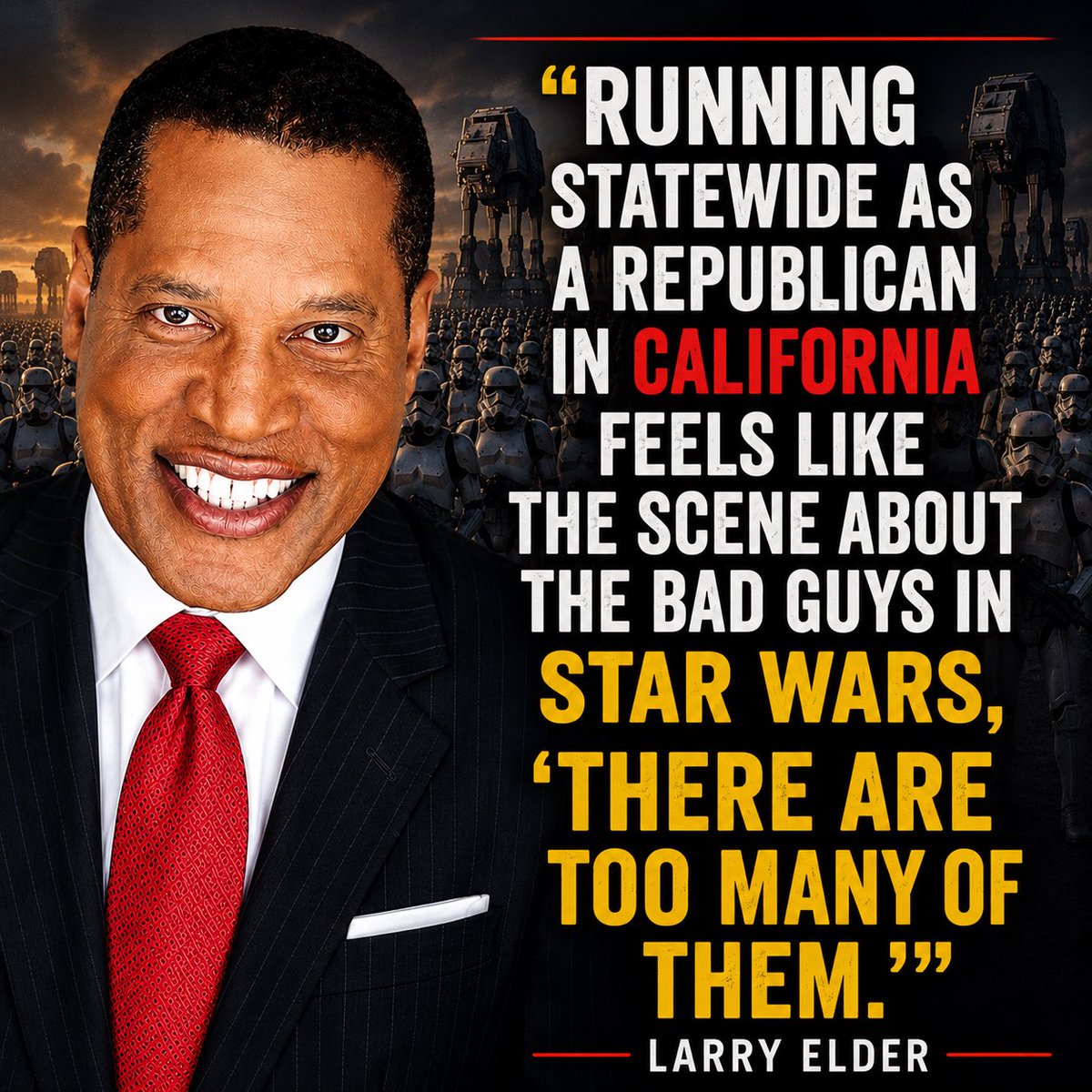 larryelder's tweet photo. "Larry Elder Show" is LIVE from 3pm PT until 6pm PT Mon-Fri.

The Democratic Party of California has officially endorsed the billionaire tax on the ballot. Next up: The death penalty for the “ultra rich”?

Click here to @WatchSalemNews: https://t.co/I1sM2PFUhb https://t.co/8V8qJs86RW