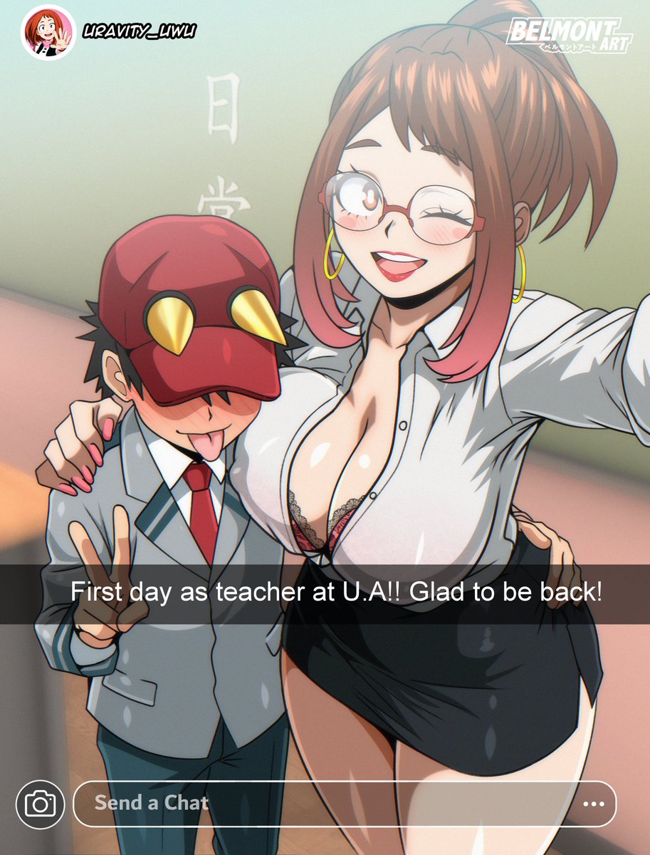 belmontart3's tweet photo. Aug first preview!  

I will be drawing some MHA girls this month! 

Starting w Ochako &amp; Kota, Discord VIP members voted for this couple! https://t.co/fkAovwF6pH