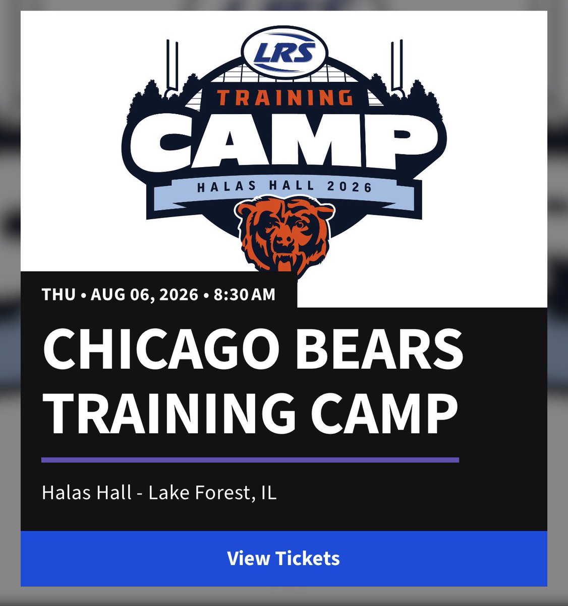 jack_bfr's tweet photo. 🚨 GIVEAWAY 🚨

I’m giving away 2x tickets to Bears training camp this Thursday!

 Rules:
- Follow @jack_bfr
- Like this post

That’s it and good luck!🐻⬇️ https://t.co/ggvUtktTpf