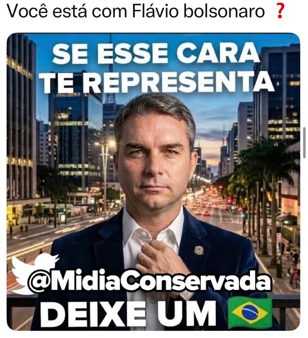 IzaOliv44326277's tweet photo. Quem vota no Flávio deixa a 🇧🇷 https://t.co/hpR0JfSZ5b